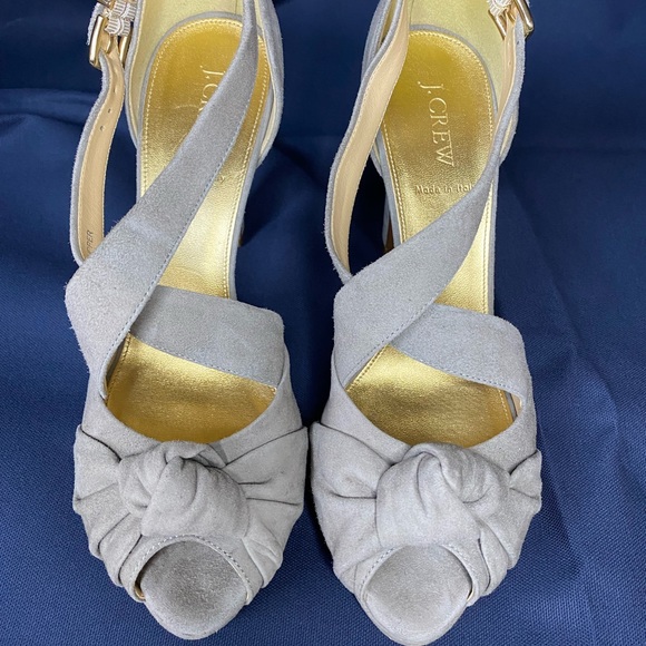 J.Crew: Grey suede D’Orsays, size 10, great condition - Picture 2 of 7